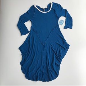 Free People Deep Sea Blue Sweater Size S NWT